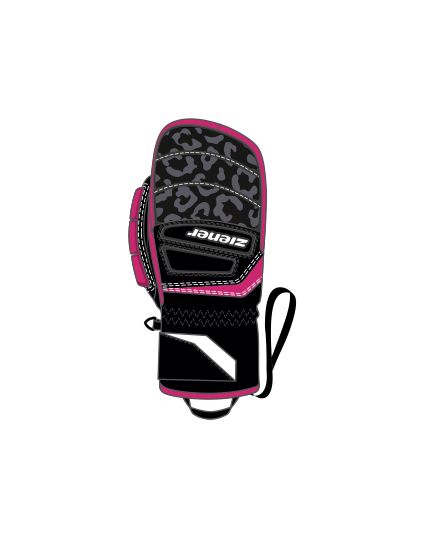 Ziener: LOPAKI-Z AS PR MITTEN - JUNIOR- Black Pop Pink