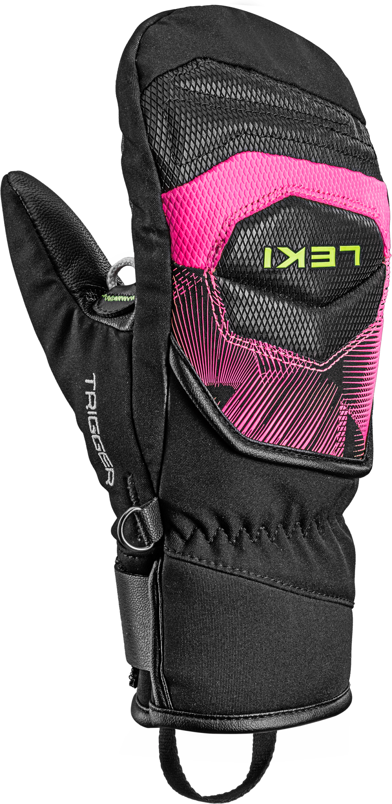 Leki: WCR CORE TR Junior MITT- Black/Neonpink